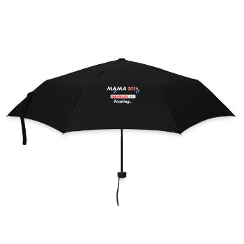 Mama 2024 Loading Schwangerschaft Bekanntgabe Baby - Regenschirm (klein) - Schwarz - Vorne