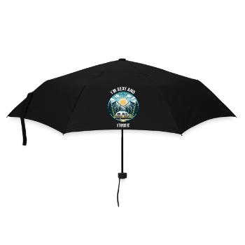 Caravan Motorhome Caravan Camper Fun Holiday - Umbrella (small) - black - Front