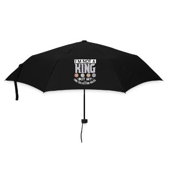 Funny coin collection for coin collectors and - Umbrella (small) - black - Front