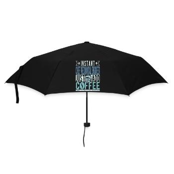 Instant Chief Mechanical Engineer Fügen Sie einfach Kaffee hinzu - Regenschirm (klein) - Schwarz - Vorne