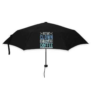 Instant-Clown einfach Kaffee hinzufügen - Regenschirm (klein) - Schwarz - Vorne