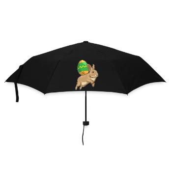 Bunny Easter Riding - Umbrella (small) - black - Front