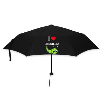 Chenilles insecte Amour petite chenille - Parapluie standard - noir - Devant