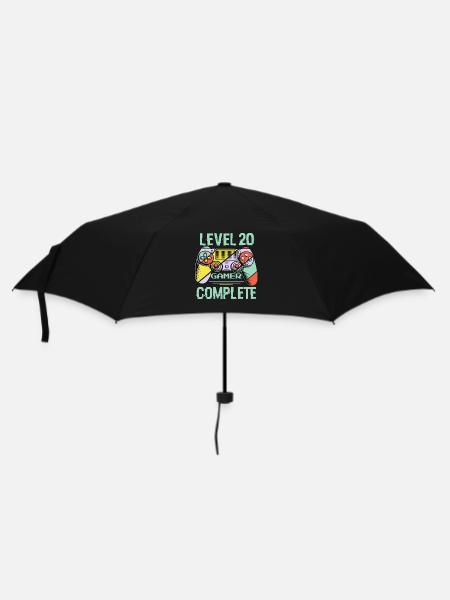 Niveau 20 complète 20 Ans Gamer Level 20 Complete - Parapluie standard - noir