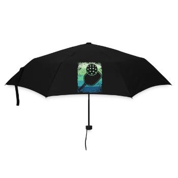 Équipe de pickleball rétro du Wiffleball Club - Parapluie standard - noir - Devant