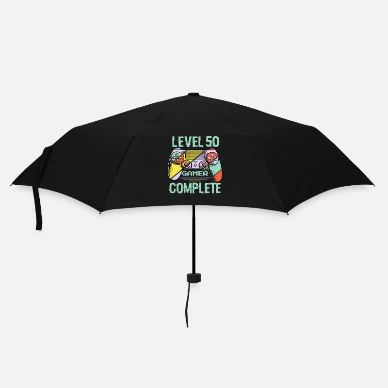 Niveau 50 complète 50 Ans Gamer Level 50 Complete - Parapluie standard - noir