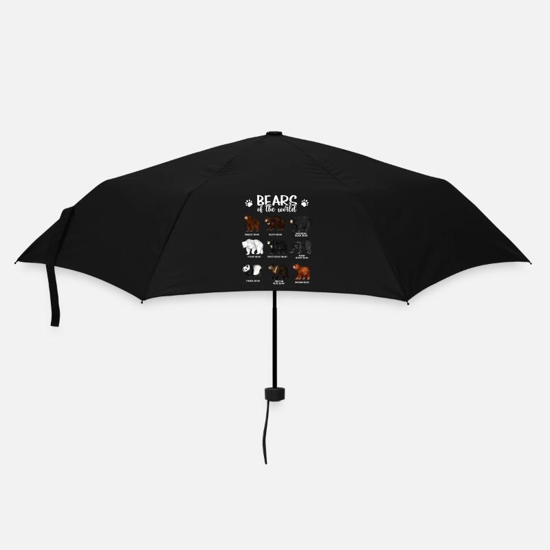 Bären - Bären der Welt - Regenschirm (klein) - Schwarz