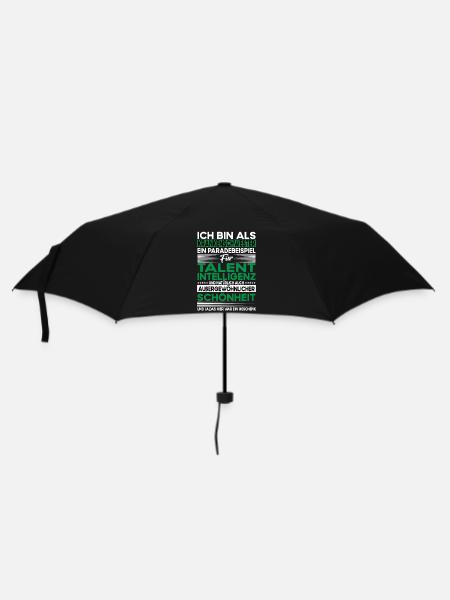 Krankenschwester Bescheiden - Lustiger Spruch - Regenschirm (klein) - Schwarz