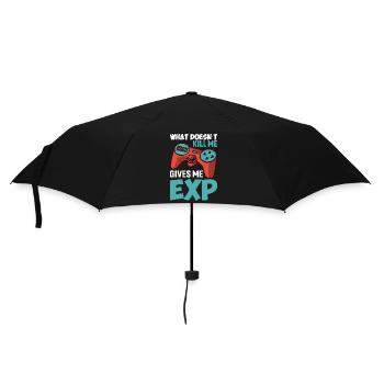 Was Mich Nicht Umbringt, Gibt Mir Exp - Regenschirm (klein) - Schwarz - Vorne