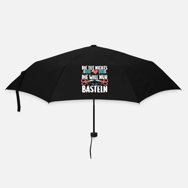 Bastler Bastelunterricht Basteln - Regenschirm (klein) - Schwarz