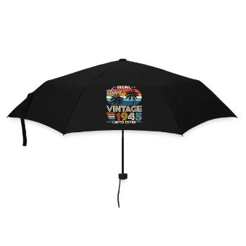 79 Years Birthday Retro 1945 - Umbrella (small) - black - Front