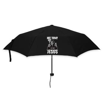 Not Today Jesus - Lifeerror - Regenschirm (klein) - Schwarz - Vorne