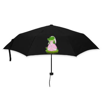 Krokodil Braut Schleier Hochzeit - Regenschirm (klein) - Schwarz - Vorne