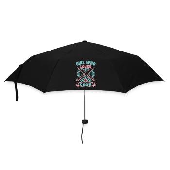 Köchin - Regenschirm (klein) - Schwarz - Vorne
