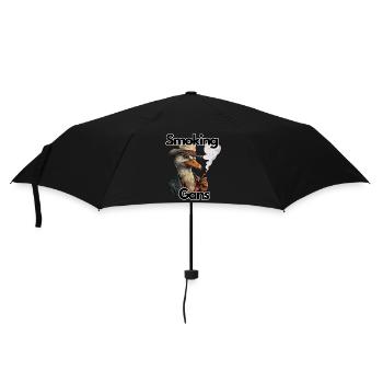 Tuxedo Goose, Humor, Fun Fun, - Umbrella (small) - black - Front