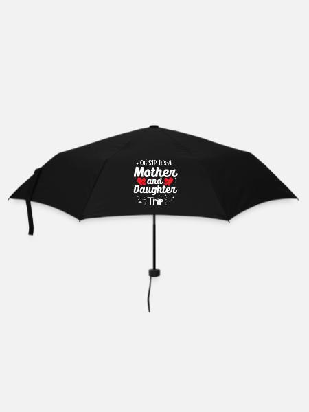 Mutter-tochter-reise 2024 - Regenschirm (klein) - Schwarz