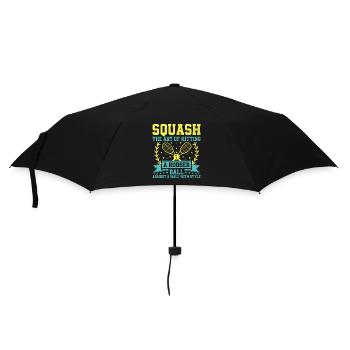 Joueur de squash Joueur de squash Joueur de tennis Raquetball Spor - Parapluie standard - noir - Devant