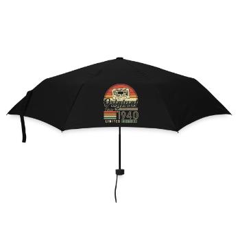 Vintage Birthday Joy 1940's - Umbrella (small) - black - Front