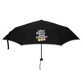 Weird Teachers Build Character Groovy School - Umbrella (small) - black - Front
