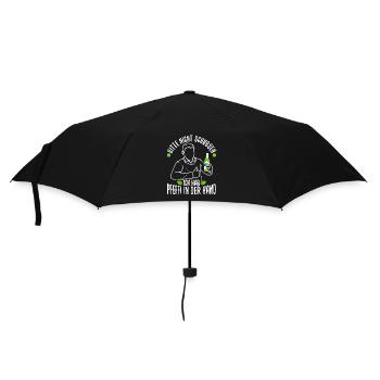 Bitte nicht schubsen ich hab Pfeffi in der Hand - Regenschirm (klein) - Schwarz - Vorne