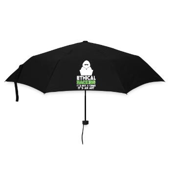Ethical Hacking Analyst Ethical Cyber Security - Umbrella (small) - black - Front