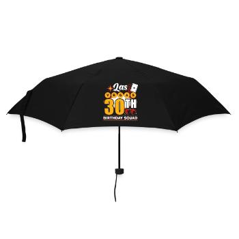 Kader zum 30. Geburtstag von Las Vegas - Regenschirm (klein) - Schwarz - Vorne