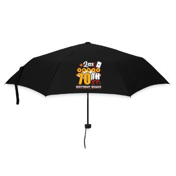 Kader zum 70. Geburtstag von Las Vegas - Regenschirm (klein) - Schwarz - Vorne