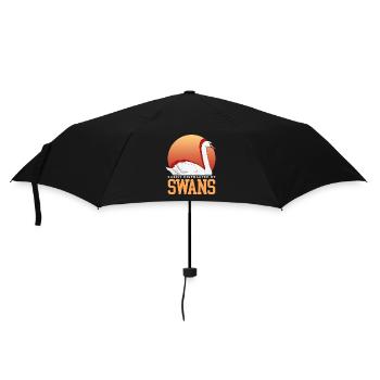 Schwäne Schwanenliebhaber Schwan Geschenk - Regenschirm (klein) - Schwarz - Vorne