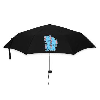 Cute Elephant - Elephant Motif - Umbrella (small) - black - Front