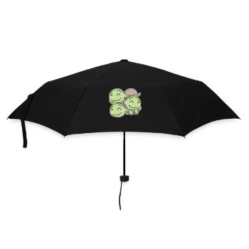 Turtle Motif - Umbrella (small) - black - Front