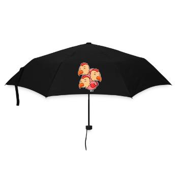 Cute Chickens - Chicken Motif - Umbrella (small) - black - Front
