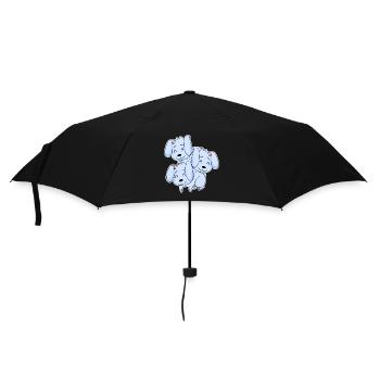 Bunny Motif - Umbrella (small) - black - Front
