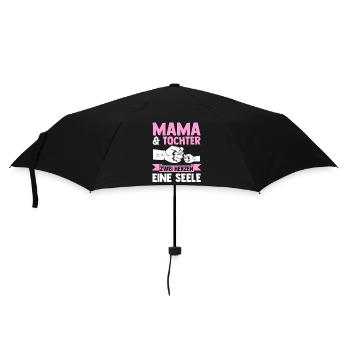 Mutter Muttertag Mama und Tochter - Regenschirm (klein) - Schwarz - Vorne