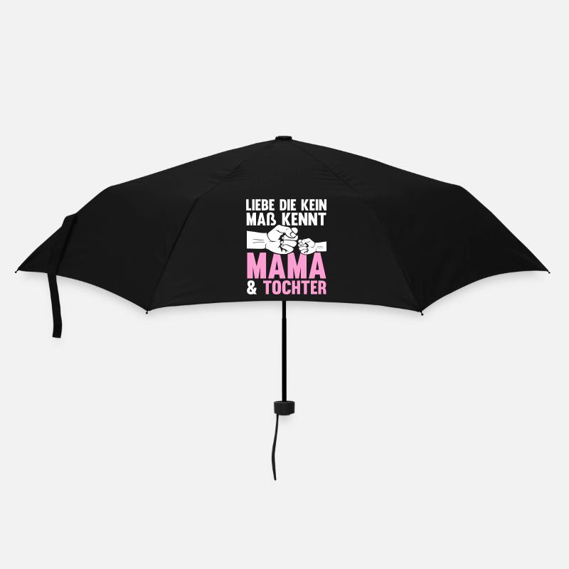 Mutter Muttertag Mama und Tochter - Regenschirm (klein) - Schwarz