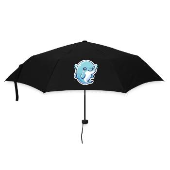 Dauphin Kawaii - Parapluie standard - noir - Devant