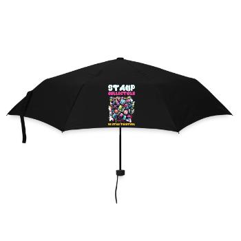 Philately Philatelist Stamp Collecting - Umbrella (small) - black - Front