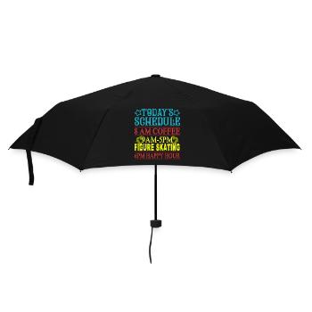 Figure Skating Today's Schedule Figure Skating - Umbrella (small) - black - Front