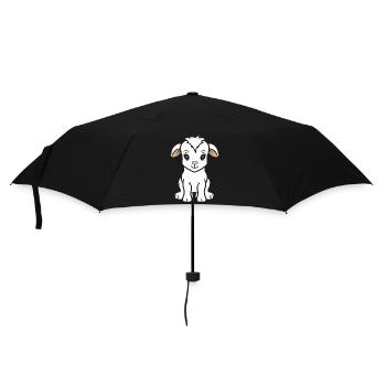 Citation humour petite chèvre - Parapluie standard - noir - Devant
