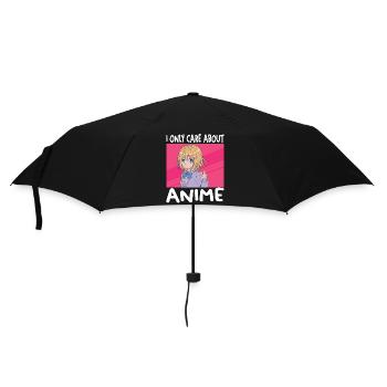 I Only Care About Anime Funny Anime Lovers Boy - Umbrella (small) - black - Front