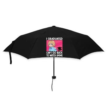 I Graduated Can I Go Back to Watch Anime Funny Boy - Umbrella (small) - black - Front