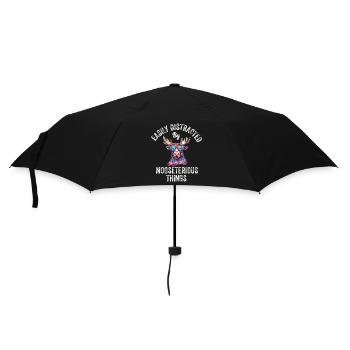 Leicht Abgelenkter Lustiger Elch-elch - Regenschirm (klein) - Schwarz - Vorne