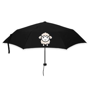 Baby Sheep Little Ewe - Umbrella (small) - black - Front