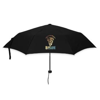 I was told there would be a Bison - Regenschirm (klein) - Schwarz - Vorne