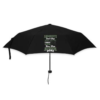 Bûcheron tronçonneuse arboriste - Parapluie standard - noir - Devant