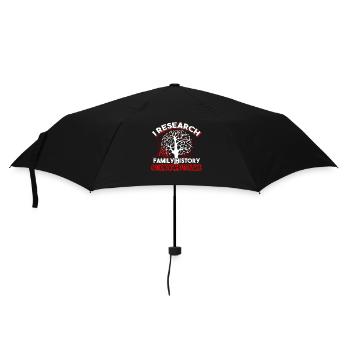 Genealogy Genealogy I Research My Family History - Umbrella (small) - black - Front