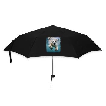 Polar Bear Realistic Polar Bear - Umbrella (small) - black - Front