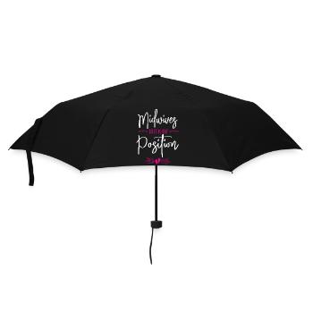 Nurse Midwife Birth Worker Pun - Umbrella (small) - black - Front