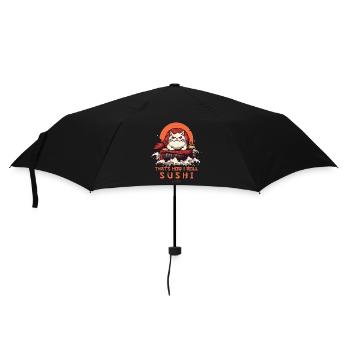 C’est comme ça que je roule, chat sushi - Parapluie standard - noir - Devant