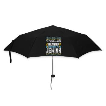 Hanukkah Funny Saying Gift - Umbrella (small) - black - Front