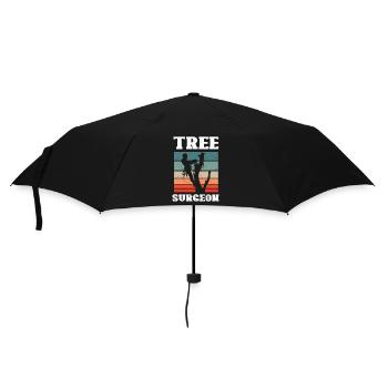 Bûcheron tronçonneuse arboriste - Parapluie standard - noir - Devant
